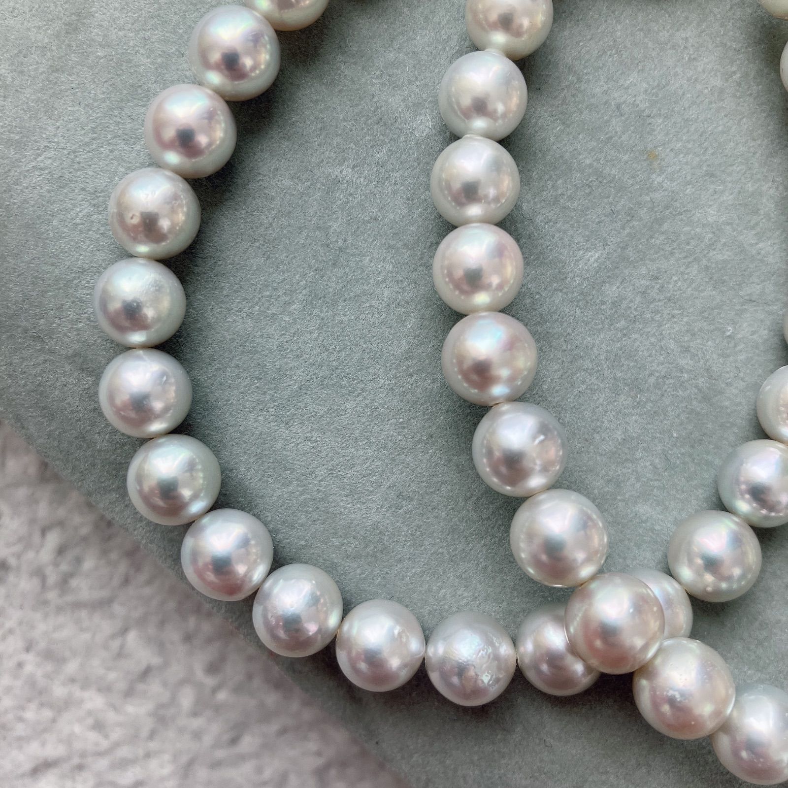 最終価格❗️新品✨照り強⭐︎【エステール】あこや真珠　本真珠ネックレス　アコヤパール 本真珠』 あこや真珠 ネックレス silver 照り◎ 7.6~7.9mm - メルカリ