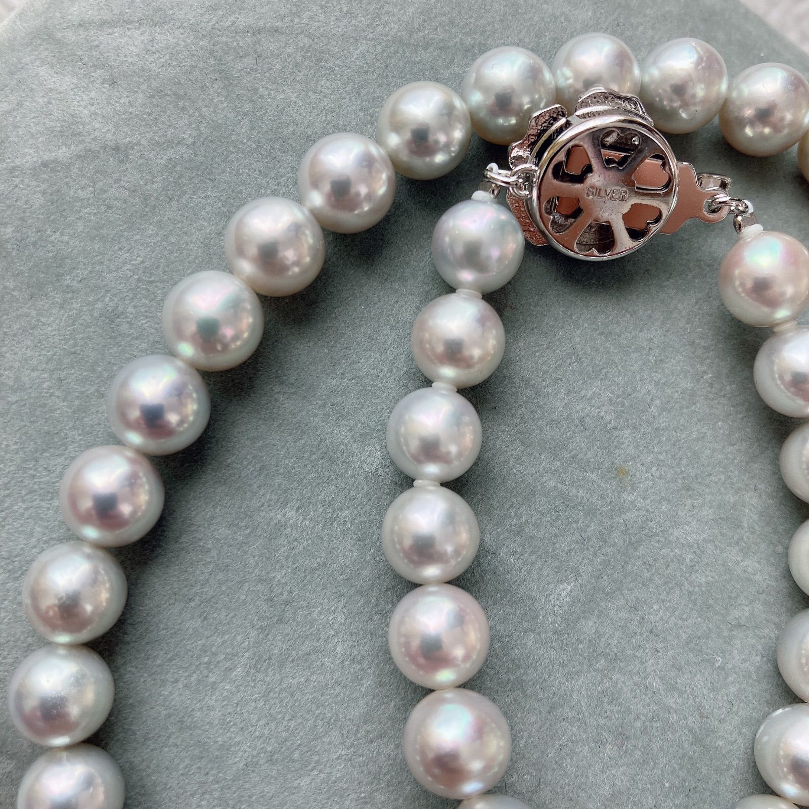 本真珠』 あこや真珠 ネックレス silver 照り◎ 7.6~7.9mm - メルカリ