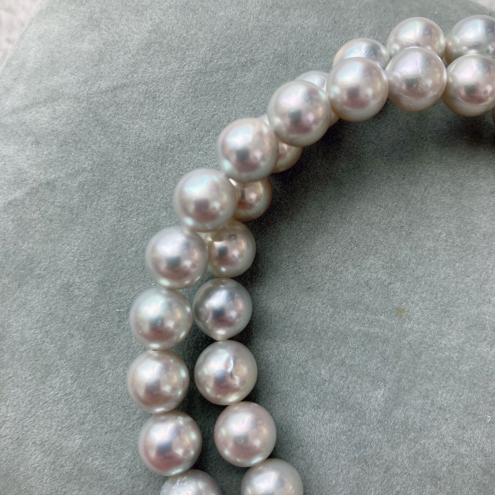 本真珠』 あこや真珠 ネックレス silver 照り◎ 7.6~7.9mm - メルカリ