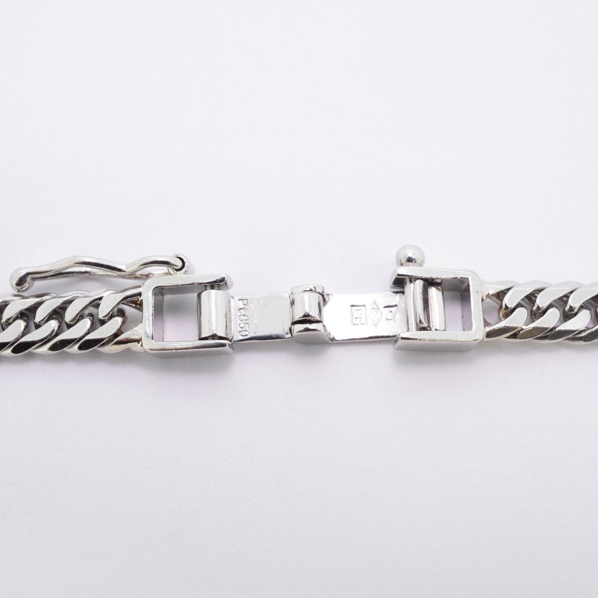 5kho012】喜平 ネックレス Pt850 プラチナ 6面 ダブル 50.7cm 30.2g