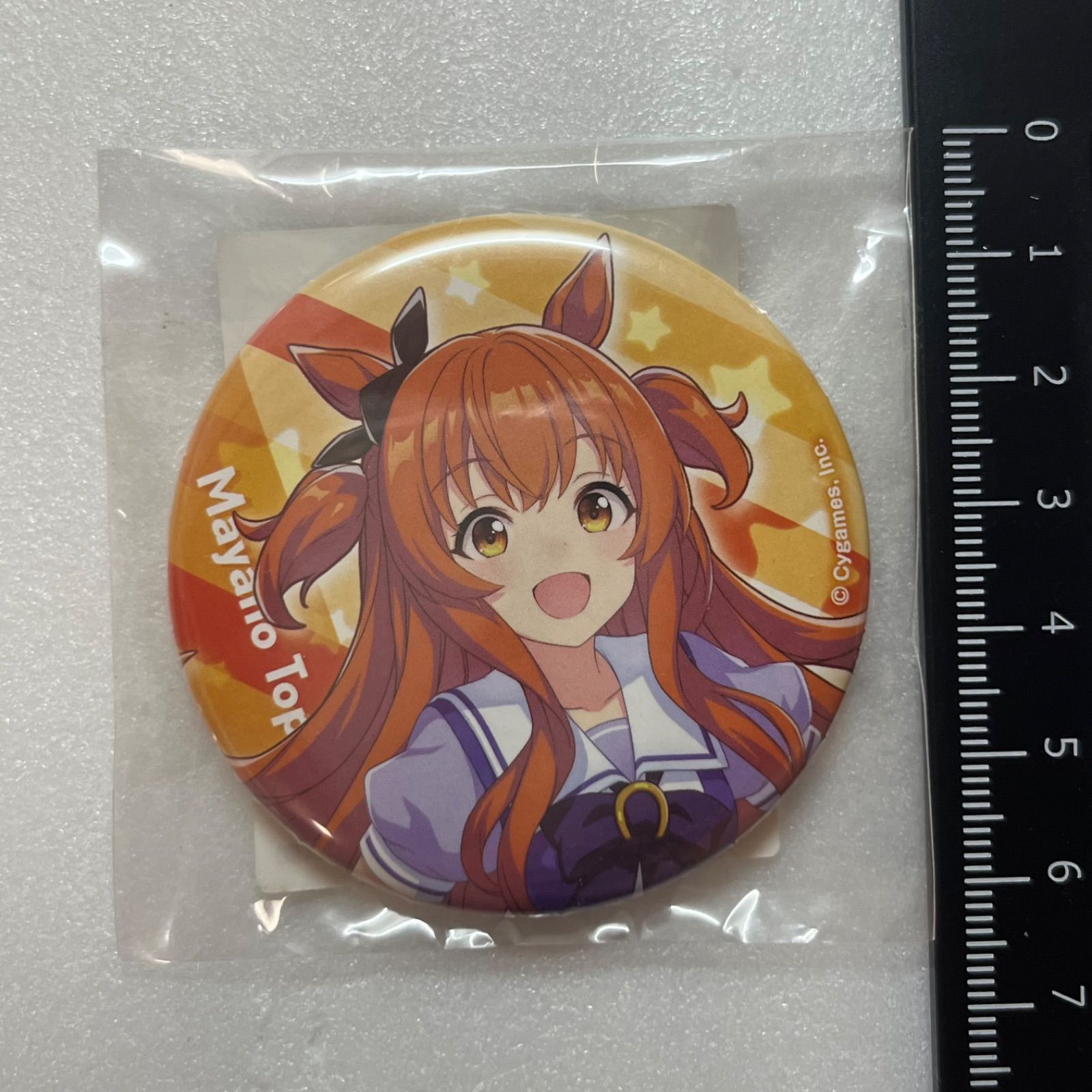 ウマ娘 プリティーダービー 公式缶バッジ 制服 マヤノトップガン B5
