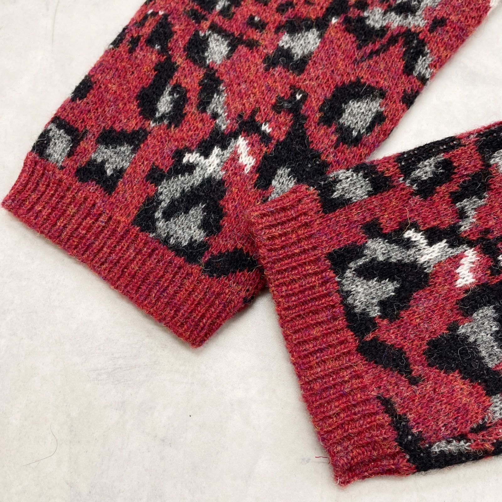 glamb レオパード ヒョウ柄 カーディガン 日本製 グラム 黒豹柄