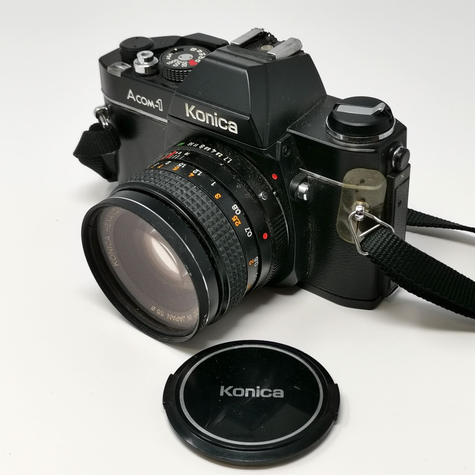 KONICA Acom-1 フィルムカメラ ブラック フィルムないため動作未 管理番号