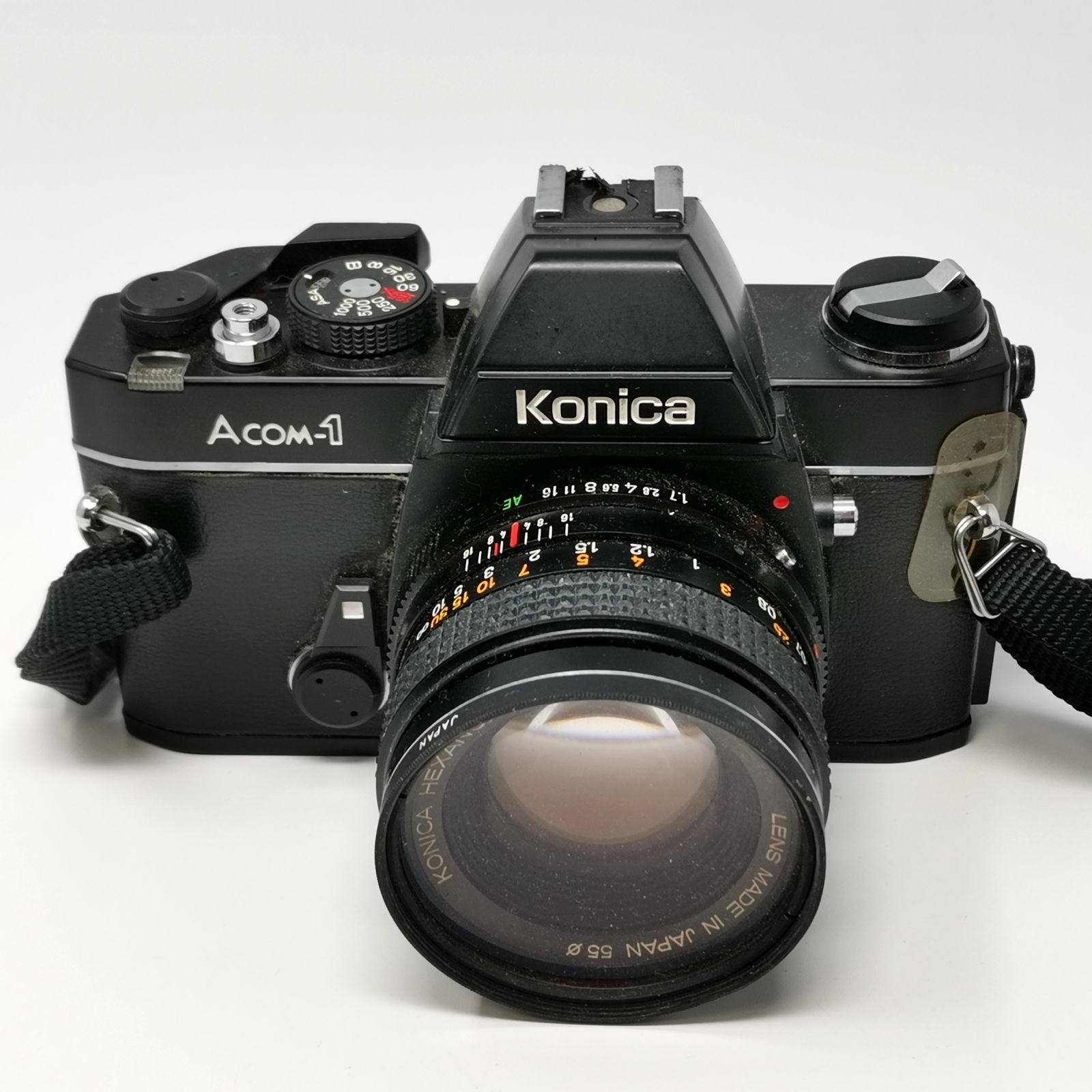KONICA Acom 1 フィルムカメラ ブラック フィルムないため動作未 管理番号