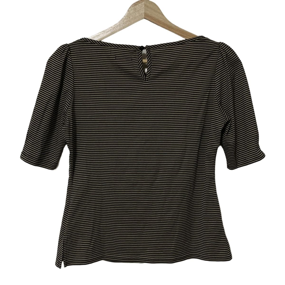 ルネ Rene 半袖 トップス 美品 36 超美品】René ルネ ネイビー 半袖