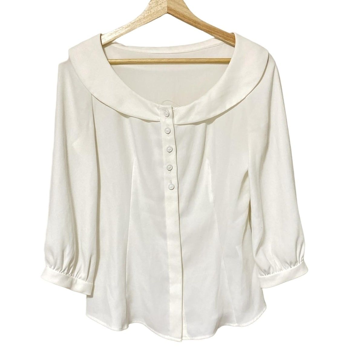 FOXEY NEW YORK(フォクシーニューヨーク) 七分袖シャツブラウス サイズ