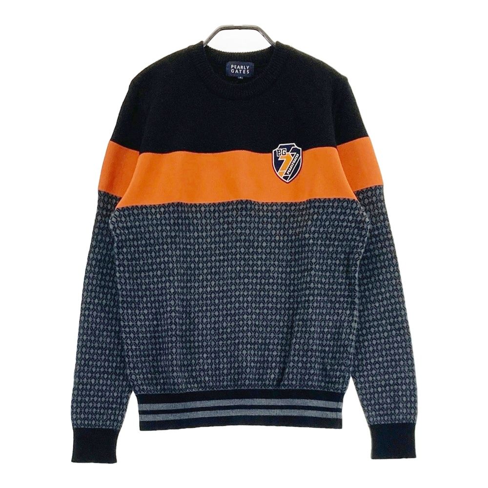 サイズ：4 PEARLY GATES パーリーゲイツ 長袖 ニットセーター 総柄