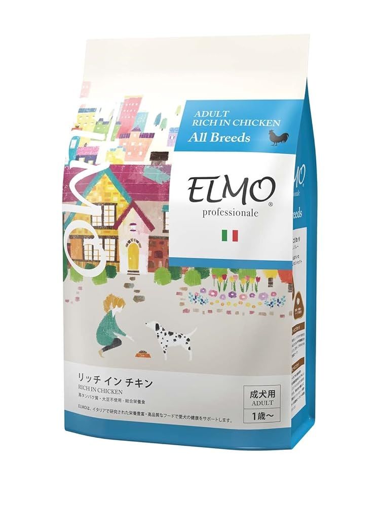 ELMO ドライフード ドッグフード 鶏肉 3kg ×3袋 成犬用 A ELMO ドライ