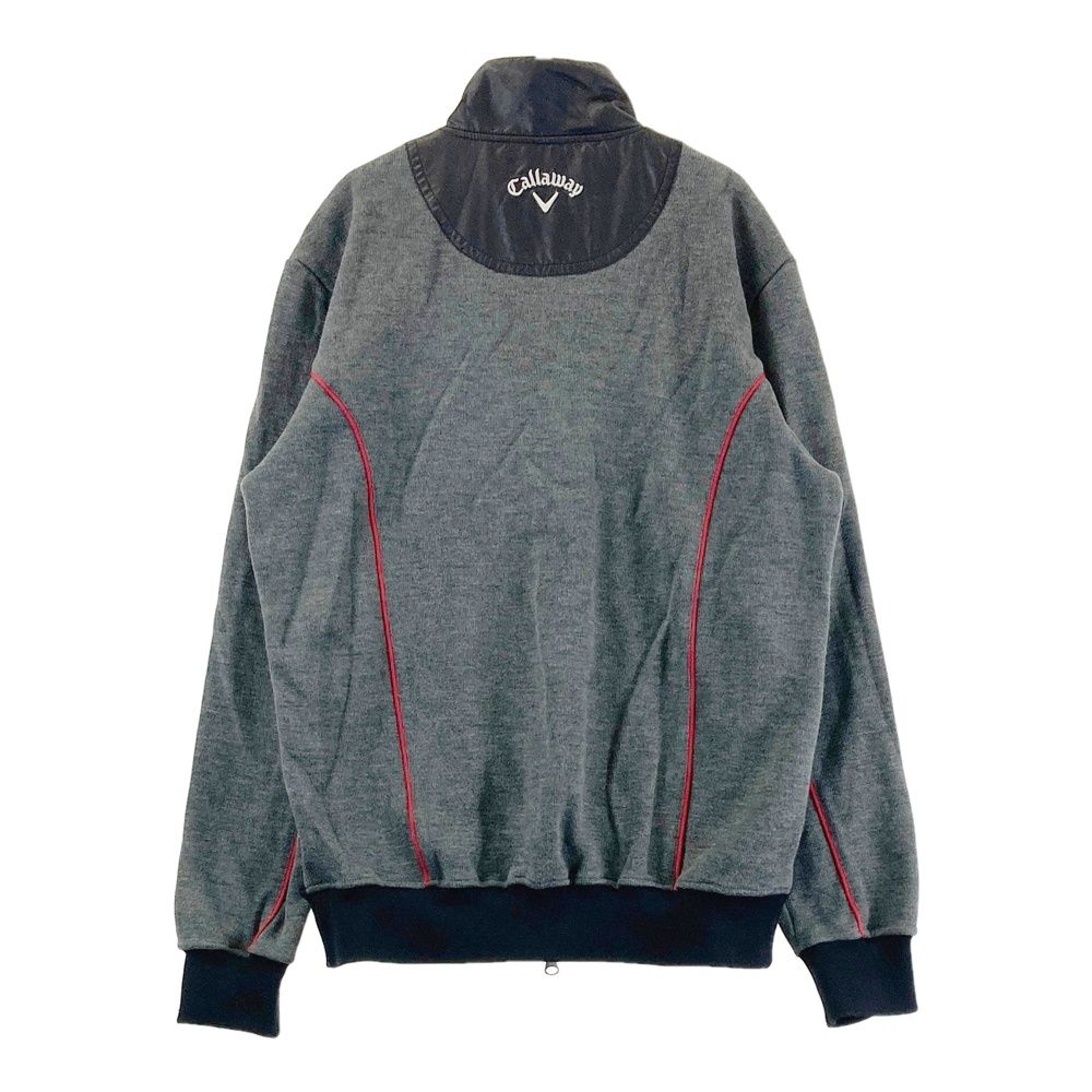 サイズ：M CALLAWAY キャロウェイ 切替 ジップジャケット グレー系
