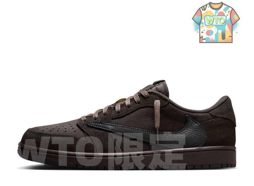 ナイキエアジョーダン1 × トラヴィススコット ベルベットブラウン&ダークモカ CARRYME/Travis Scott × Nike Air Jordan 1 Low OG SP Velvet Brown