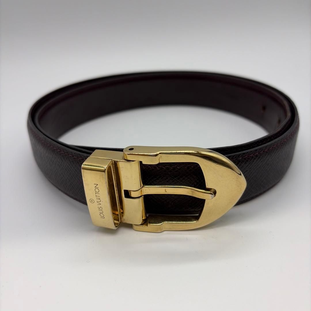 ルイヴィトン⭐️タイガ サンチュール ベルト ゴールド金具 1029-2