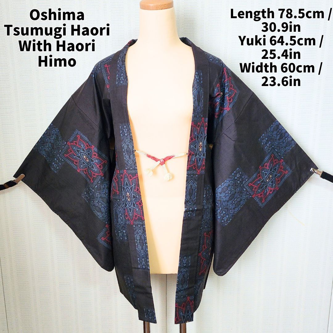 大島紬単衣フルセット4点美品着物+博多半幅帯＋帯締め＋帯揚げ　ゆったり　裄丈長め 大島紬と博多帯のコーデ - YouTube