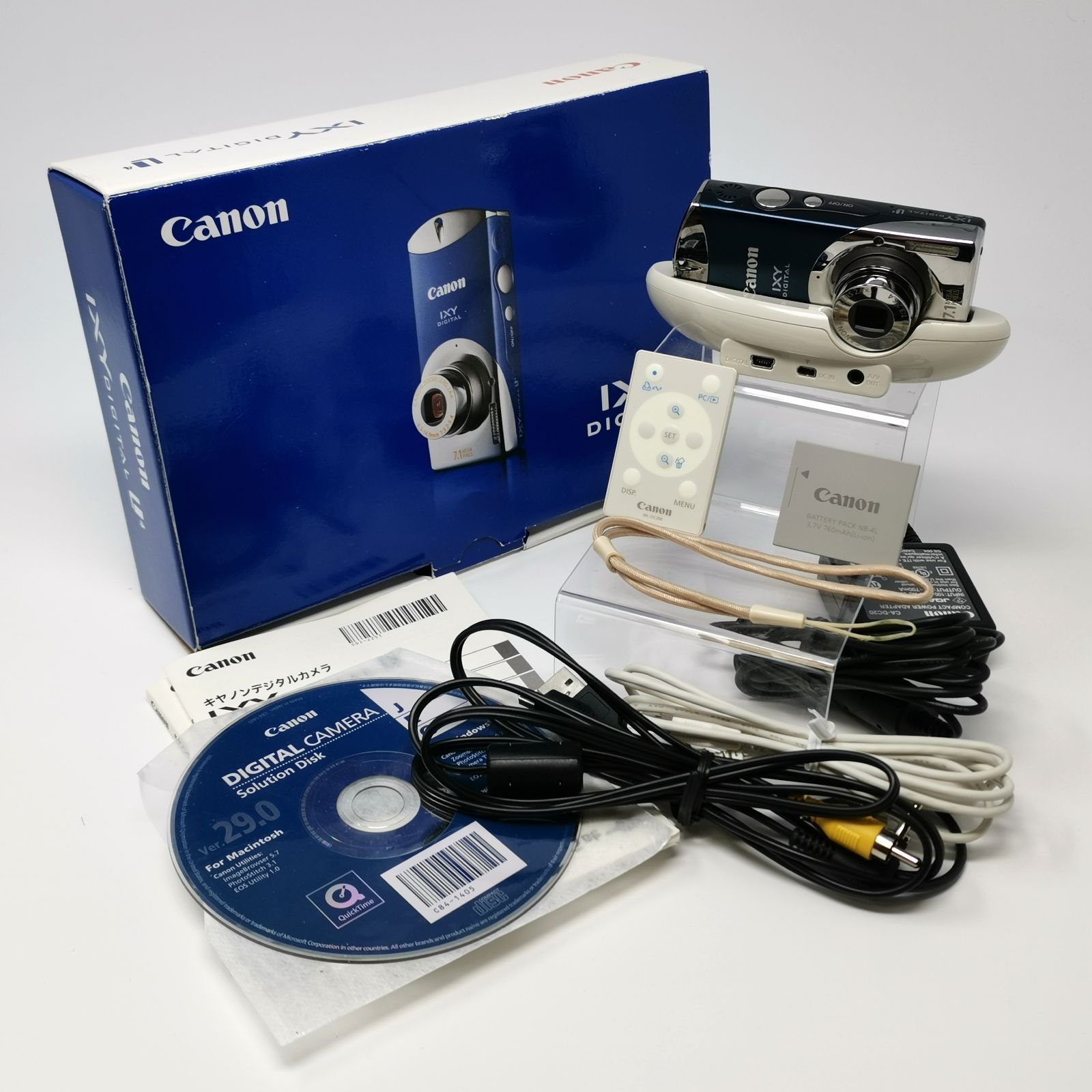 キャノン IXY デジタル ウルトラマリン ブルー デジカメ 箱あり デジタルカメラ 品 PC 1205 管理番号