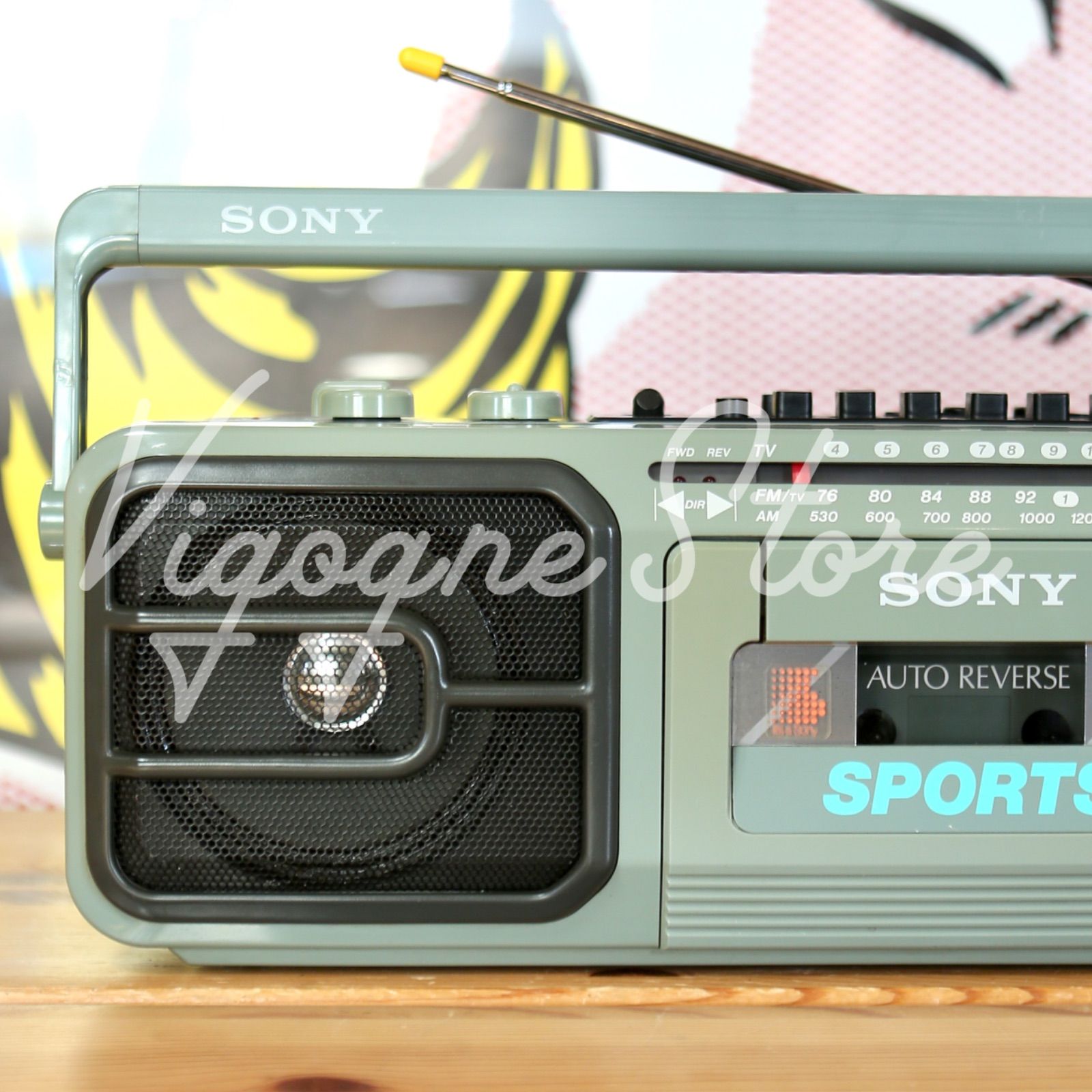 SONY SPORTS CFS-V75 防滴仕様 ラジカセ ソニー スポーツシリーズ 80