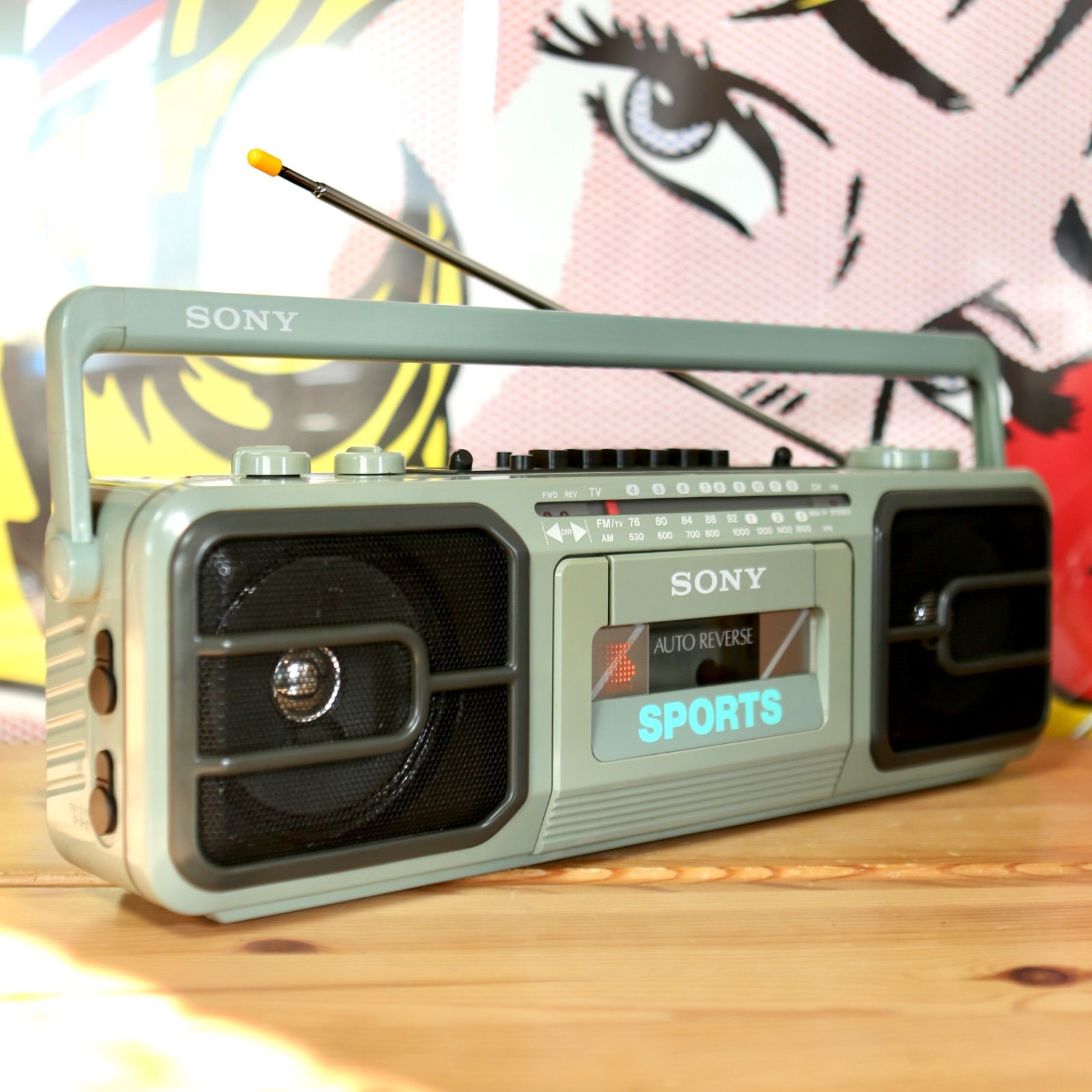 SONY SPORTS CFS-V75 防滴仕様 ラジカセ ソニー スポーツシリーズ 80