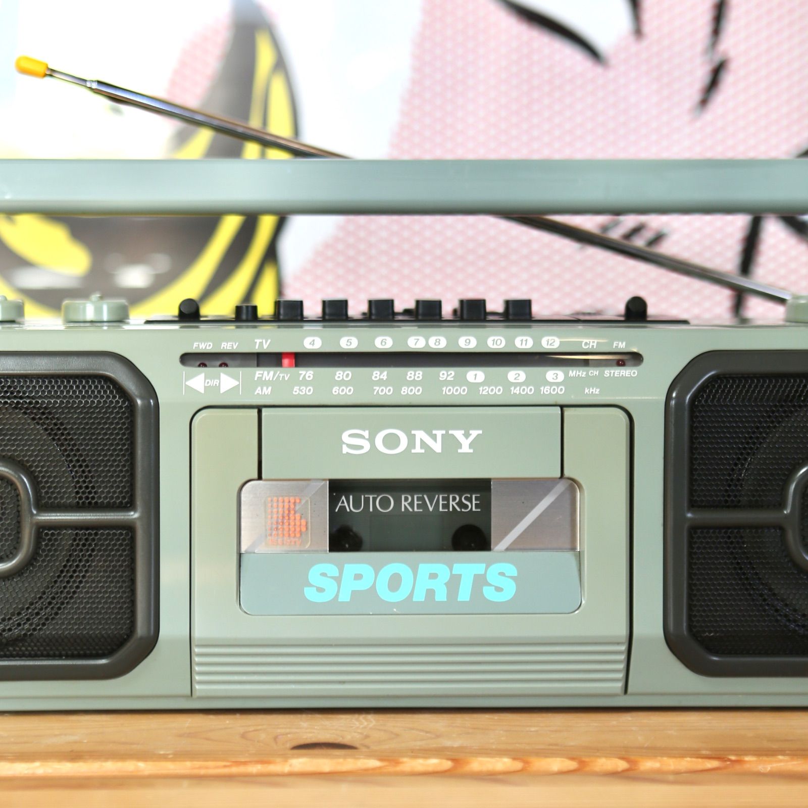 [レア美可動品]Sony Sports CFS-V75 ラジカセ レア美可動品]Sony Sports CFS-V75 ラジカセ レア美可動品]Sony Sports