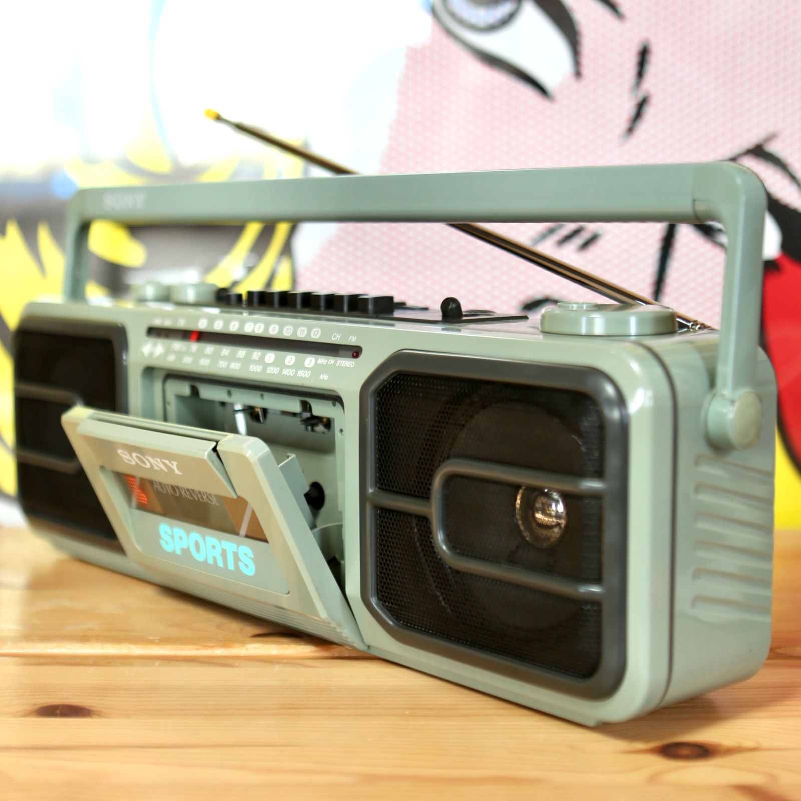 SONY SPORTS CFS-V75 防滴仕様 ラジカセ ソニー スポーツシリーズ 80