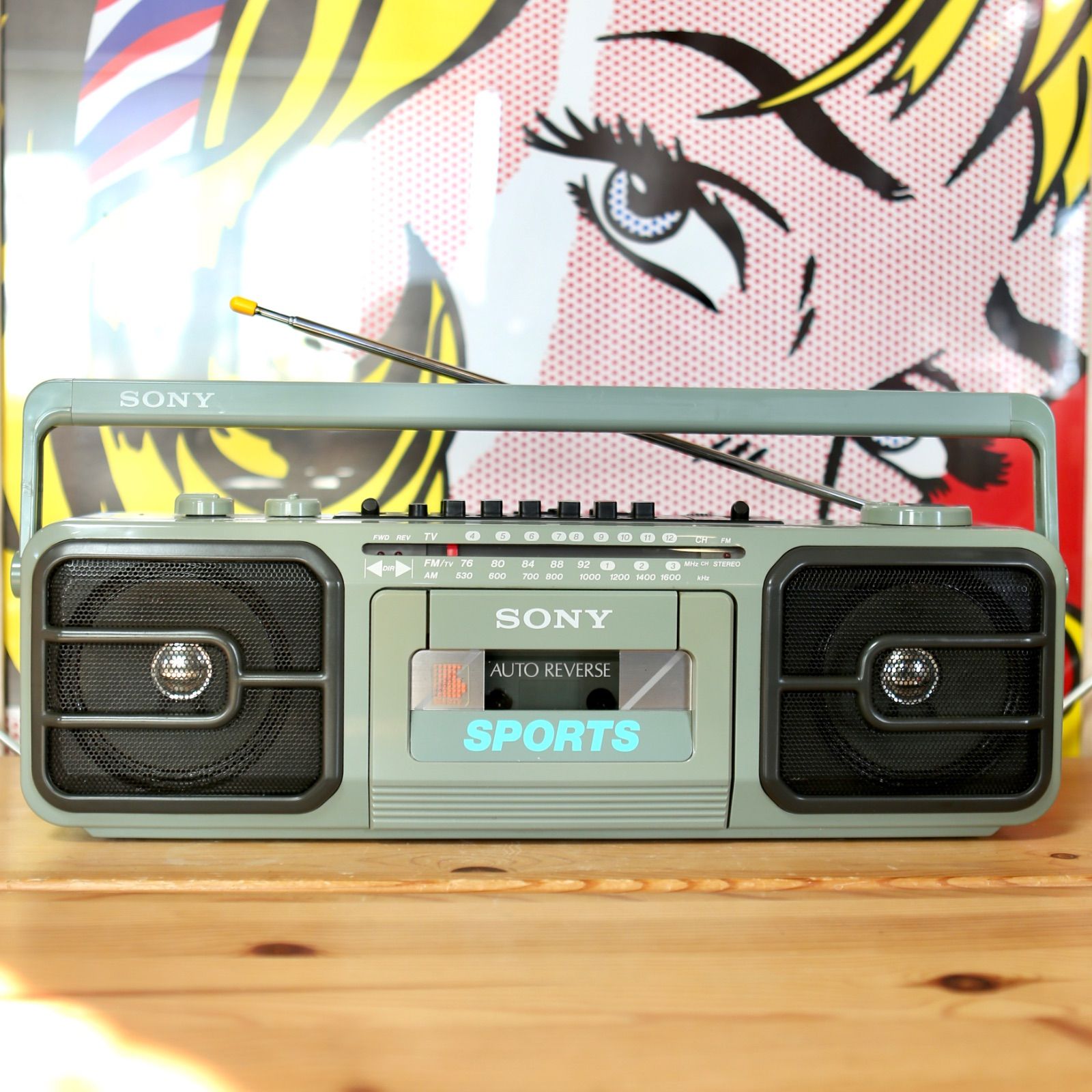 SONY SPORTS CFS-V75 防滴仕様 ラジカセ ソニー スポーツシリーズ 80