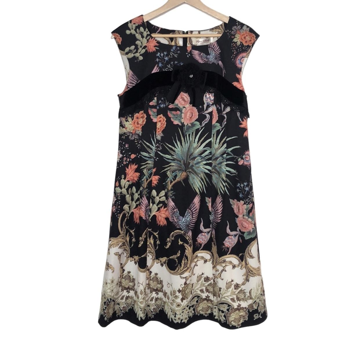 スーパービューティー ワンピース サイズ44 L レディース - 黒