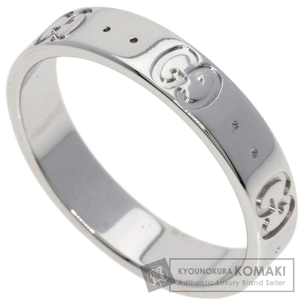 GUCCI グッチ アイコン #14 リング・指輪 K18WG レディース [中古