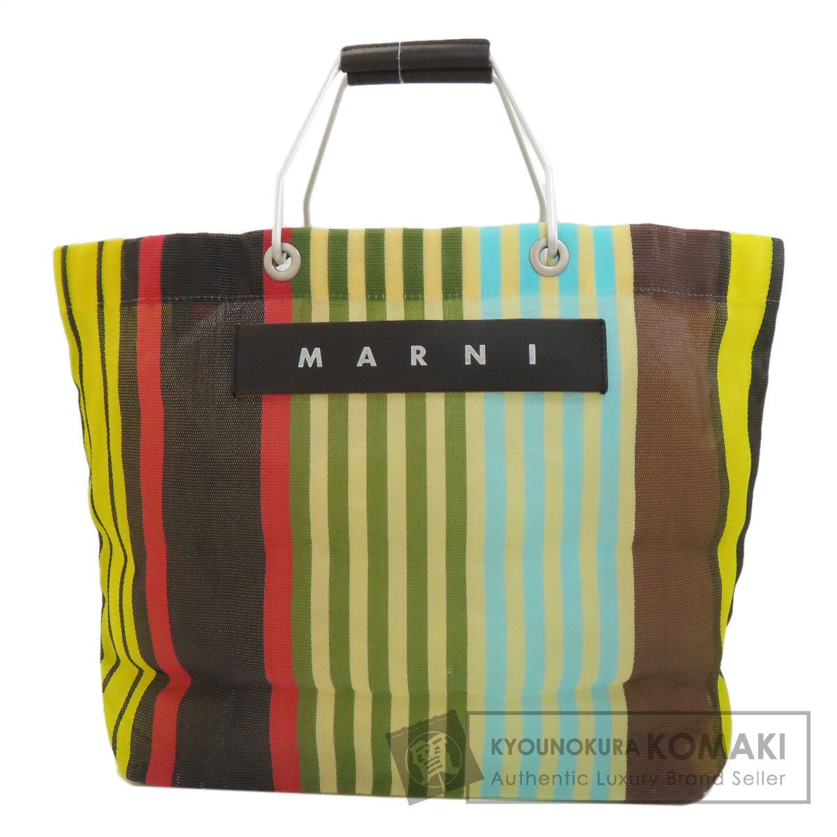 MARNI マルニ フラワーカフェ ハンドバッグ ナイロン レディース [中古
