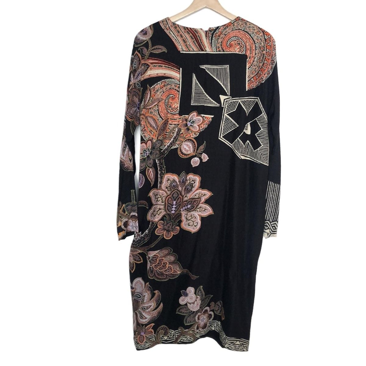 ETRO(エトロ) ワンピース サイズ44 L レディース - 黒×アイボリー