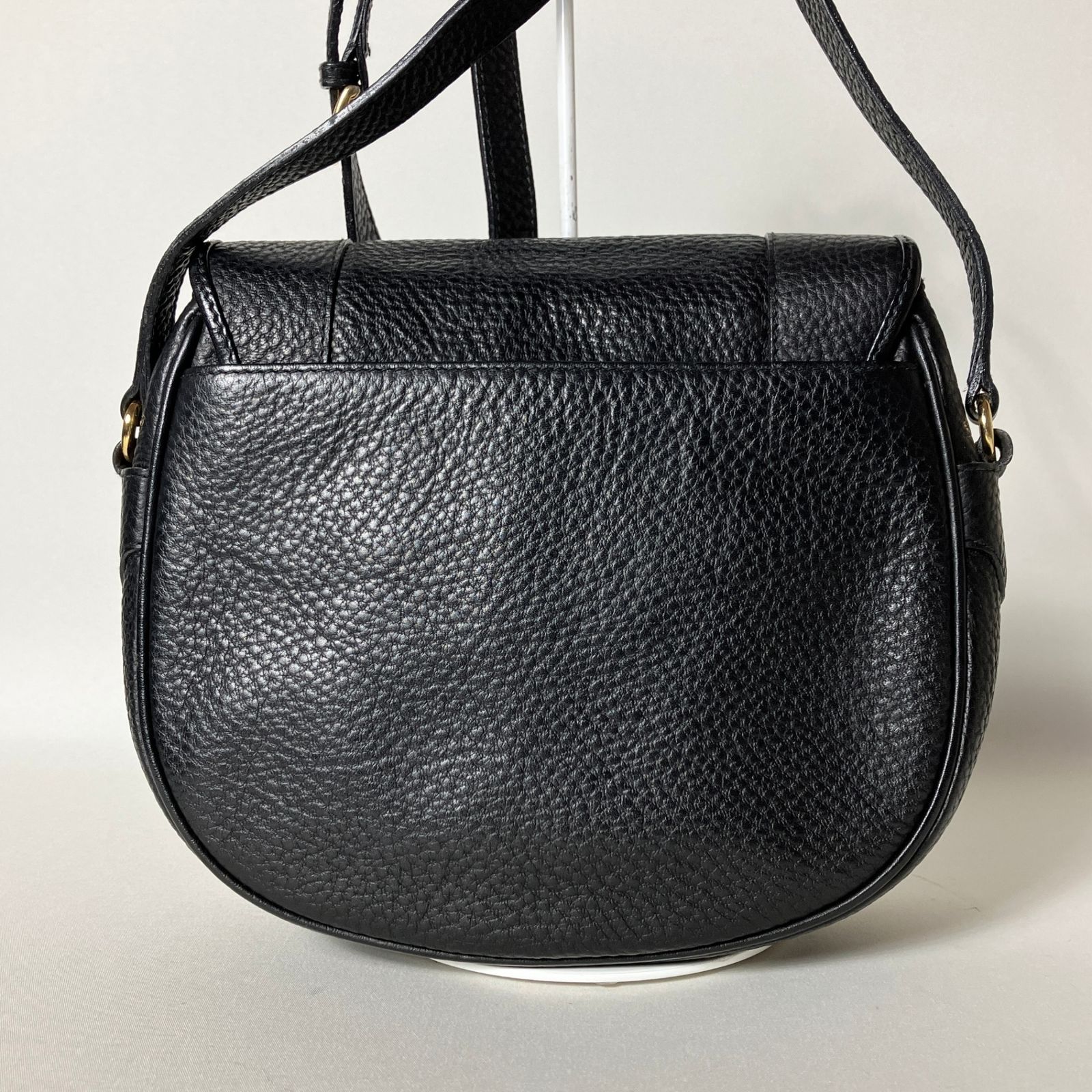 2510-448｜美品｜ヴァレンティノ ショルダーバッグ レザー ブラック