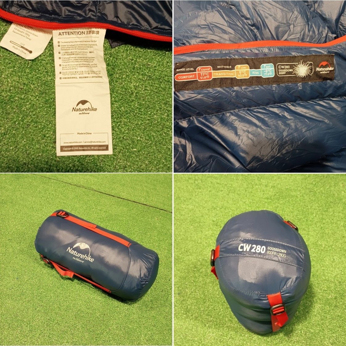◇Naturehike(ネイチャーハイク) ダウンシュラフ CW280 (ネイビー