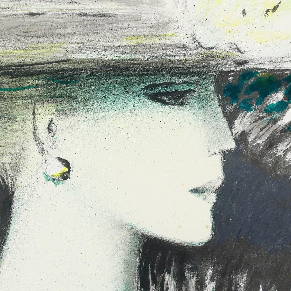 カシニョール Cassigneul「プロフィール」リトグラフ 真作】【WISH】カシニョール Jean-Pierre Cassigneul「プロフィール