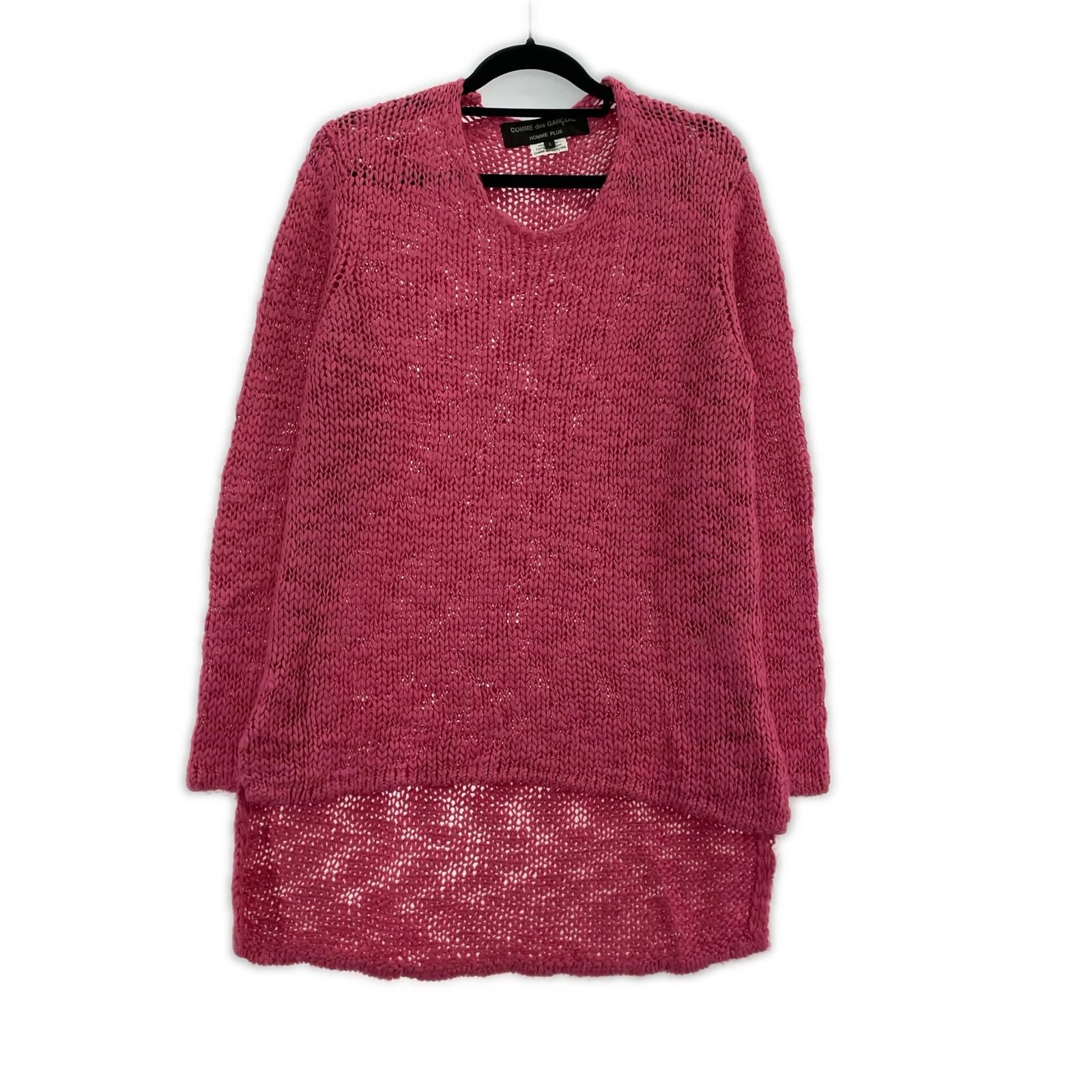 COMME des GARCONS HOMME PLUS 25SS Slub Knit Sweater S ﾋﾟﾝｸ - メルカリ