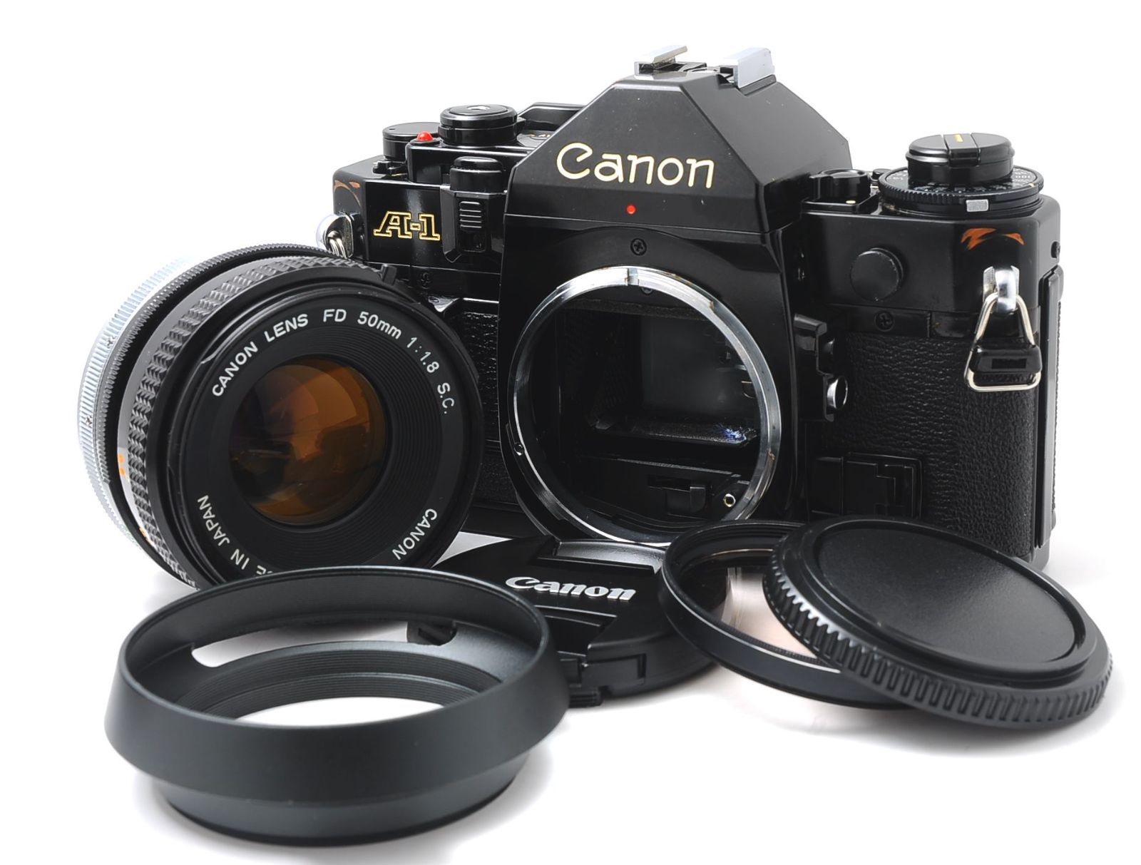 動作品・実写確認済 Canon A-1＋NEW FD 50mm f1.8 Canon A-1 ボディ + FD 50mm F1.8 S.C. レンズセット 動作確認済 光学
