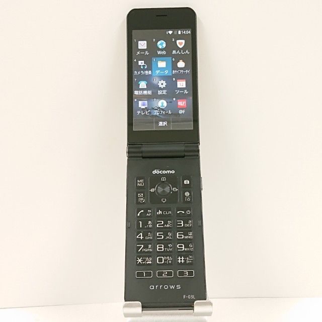 arrows ケータイ F-03L ドコモ ブラック 送料無料 本体 c15509 - メルカリ
