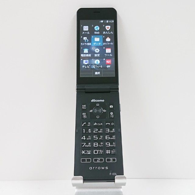 arrows ケータイ F-03L ドコモ ブラック 送料無料 本体 c15510 - メルカリ