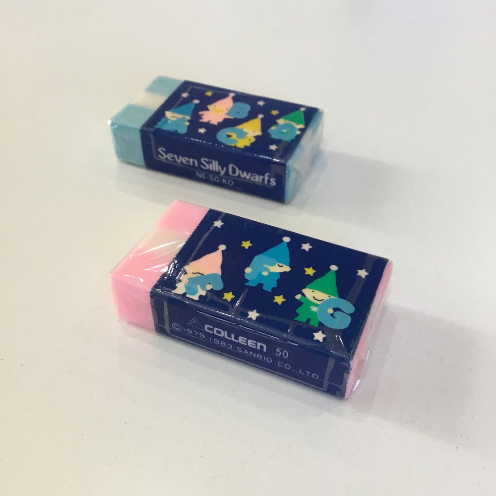 サンリオ セブンシリードワーフ/七人のこびと 消しゴム40個/字消し1983年製 サンリオ セブンシリードワーフ/七人のこびと 消しゴム40個/字消し1983