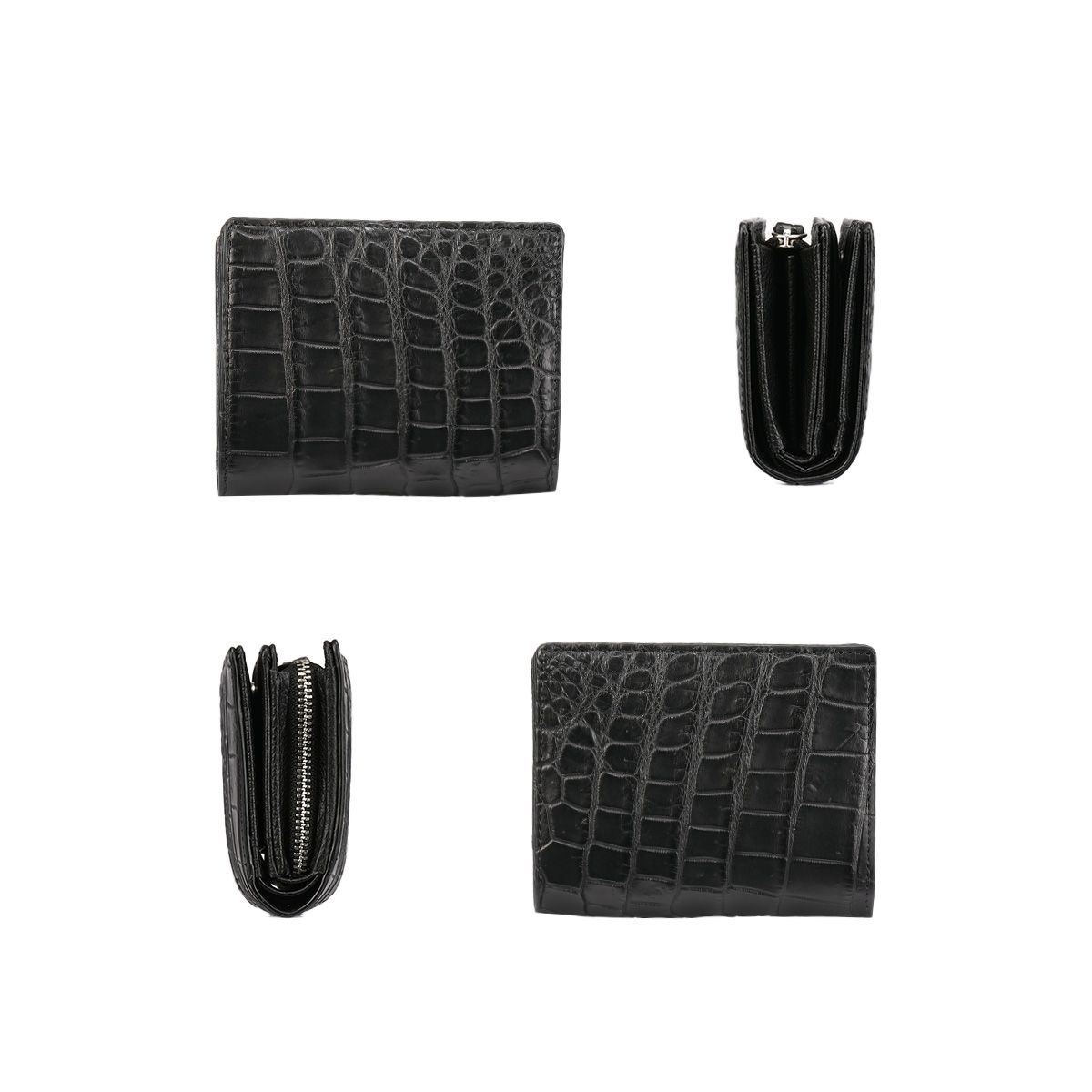 クロコダイル ミドルウォレット クリード 二つ折り財布 ミドル財布 メンズ レディース ブランド