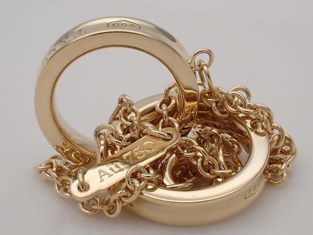 TIFFANY ティファニー 1837 750 イエローゴールド インターロッキング  