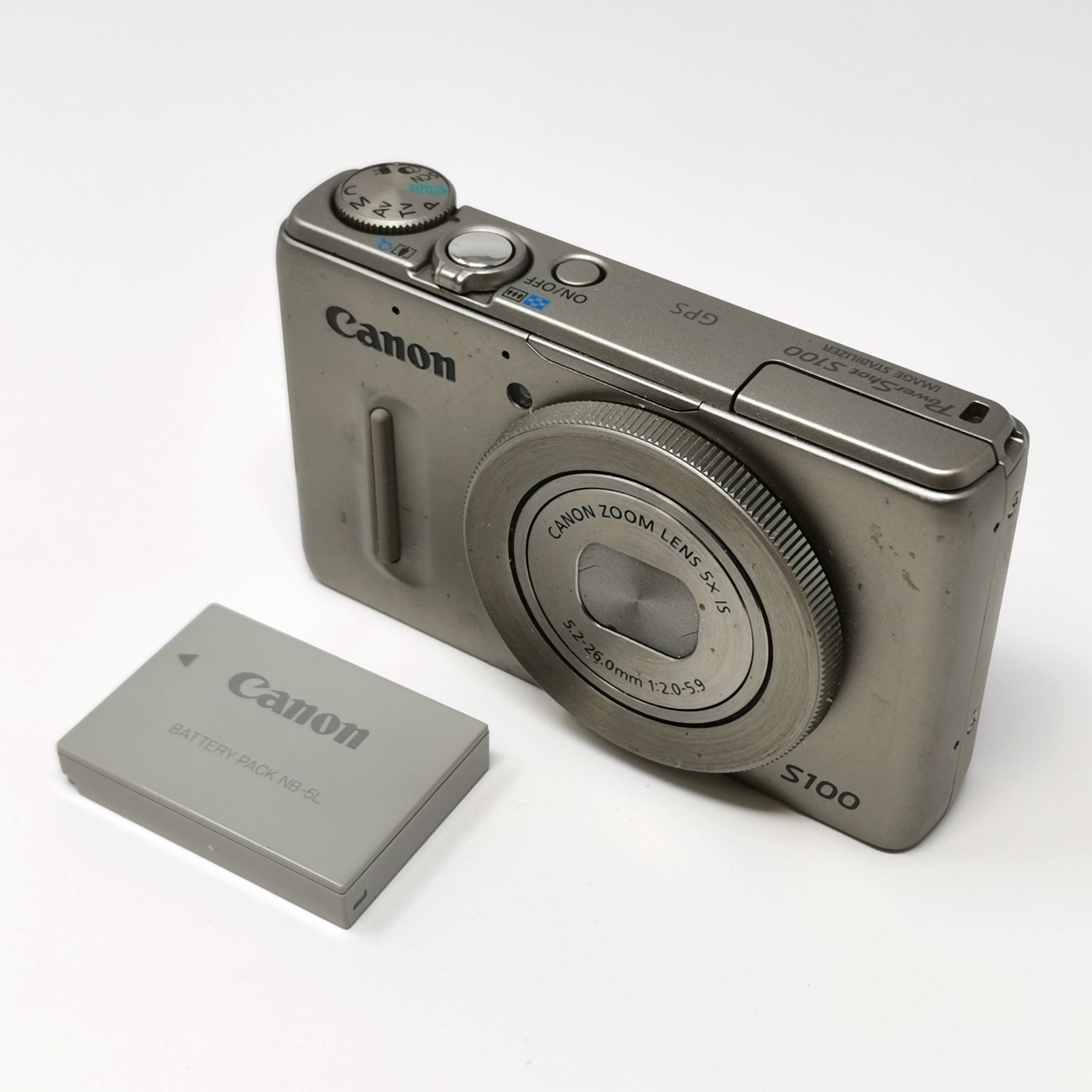 キャノン パワーショット s100 デジカメ シルバー 動作確認済み 訳あり