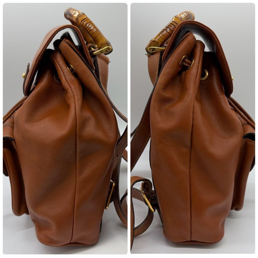 GUCCI グッチ バンブー レザー ミニリュック ブラウン1022-2 - メルカリ