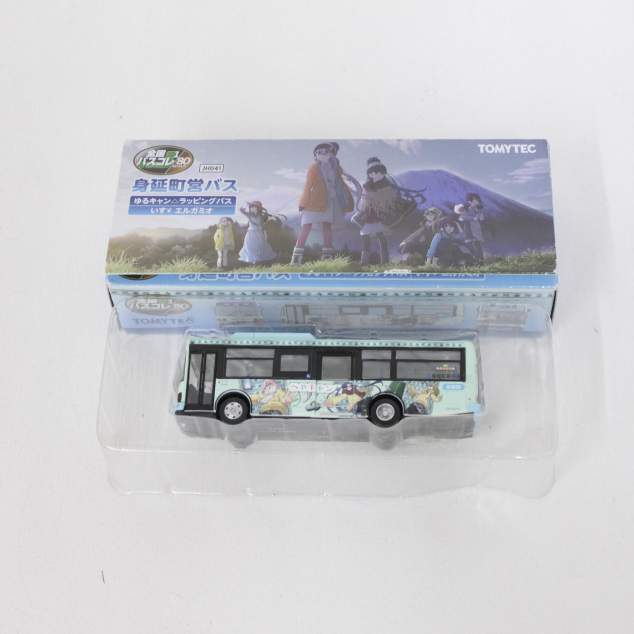 ☆加古川物流】中古 全国バスコレ 1/80 身延町営バス ゆるキャン