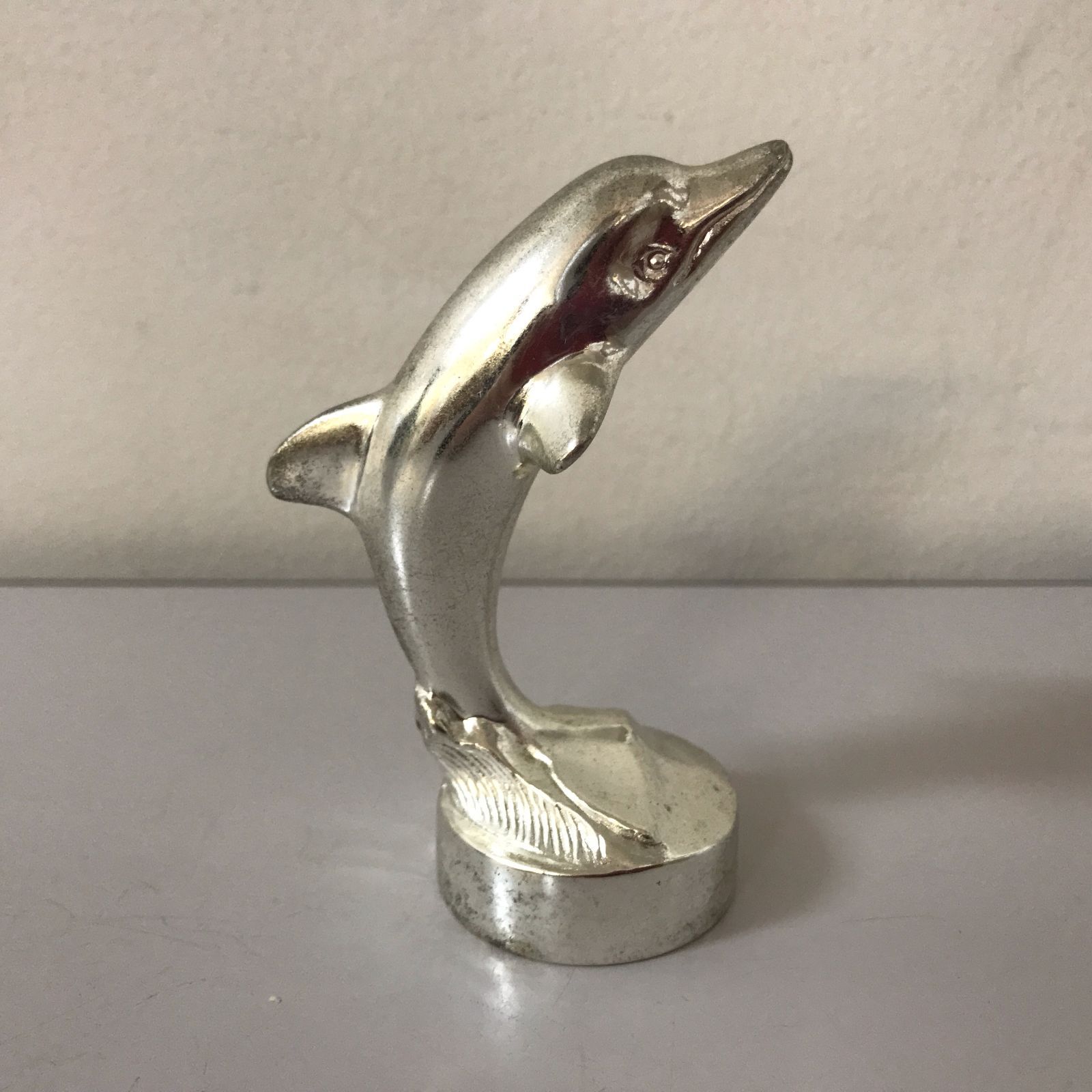〇イルカ 栓抜き 置物 メッキ インテリア小物 文鎮 ペーパーウェイト