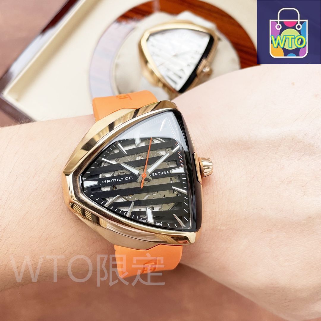 HAMILTON トライアングル型アナログ時計 楽天市場】ハミルトン（文字盤形状三角形（トライアングル））（腕時計