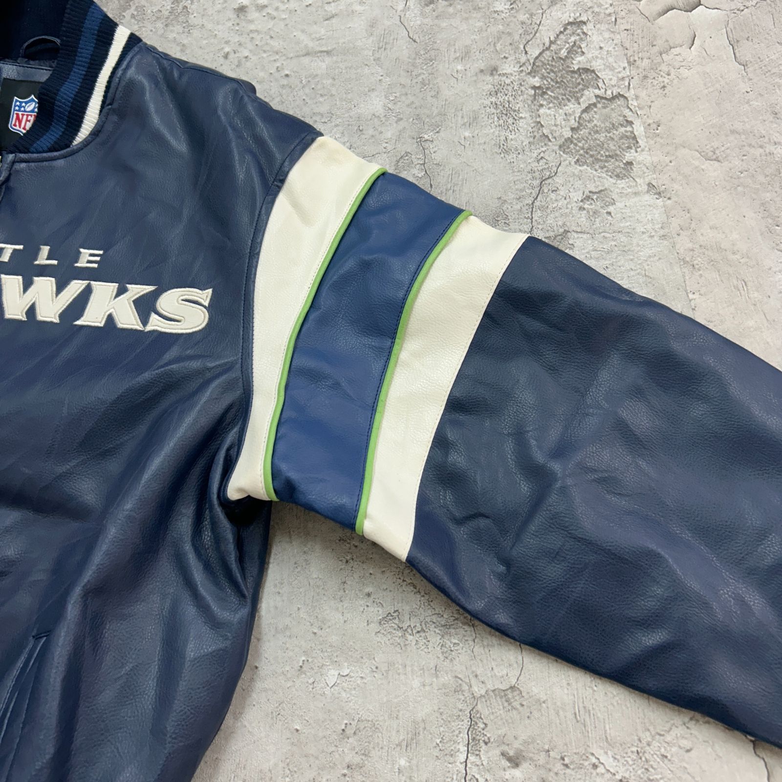 SEATTLE SEAHAWKS シアトル・シーホークス レザージャケット 