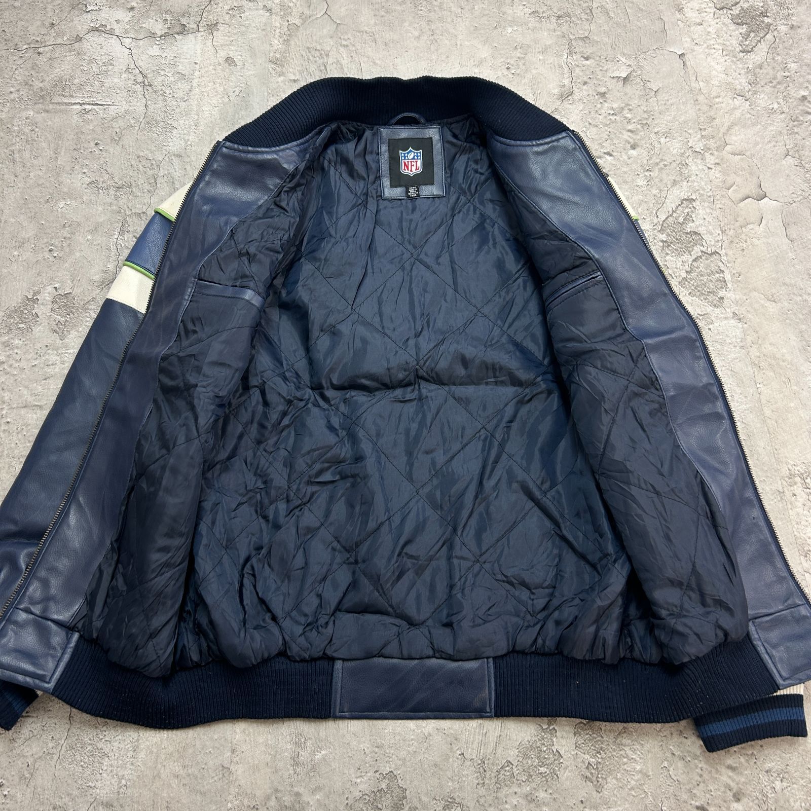 SEATTLE SEAHAWKS シアトル・シーホークス レザージャケット 