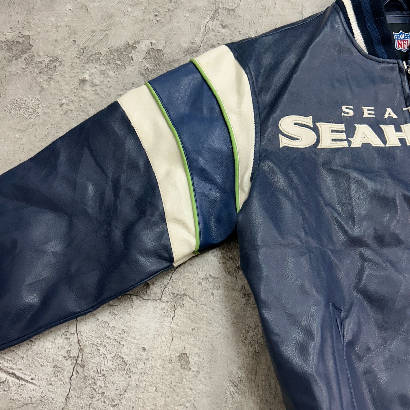 SEATTLE SEAHAWKS シアトル・シーホークス レザージャケット 