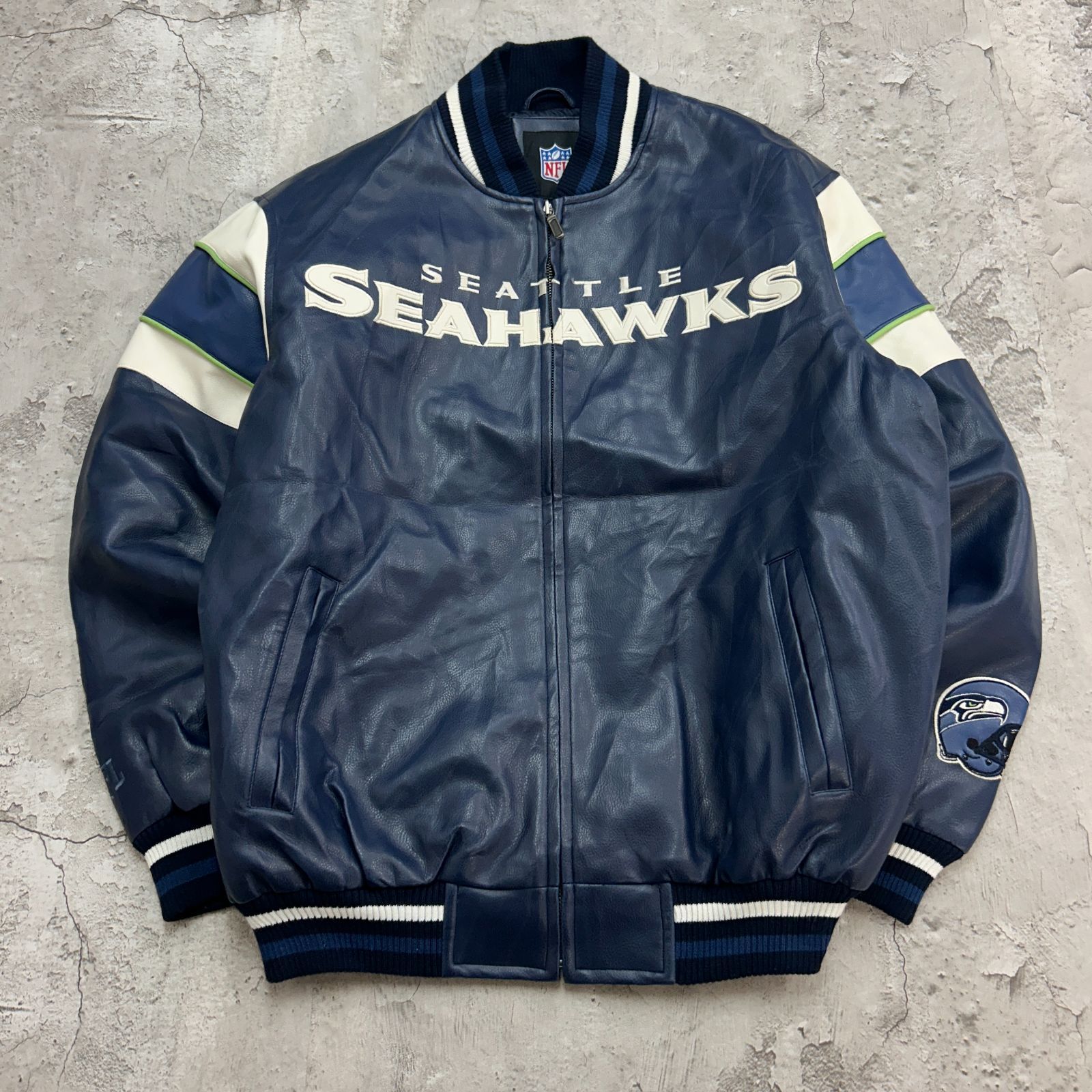 SEATTLE SEAHAWKS シアトル・シーホークス レザージャケット 