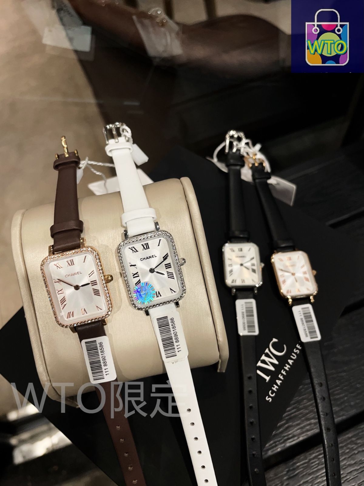 今日特価】Chanel シャネル ケース表面の四角いリングはガラス電気