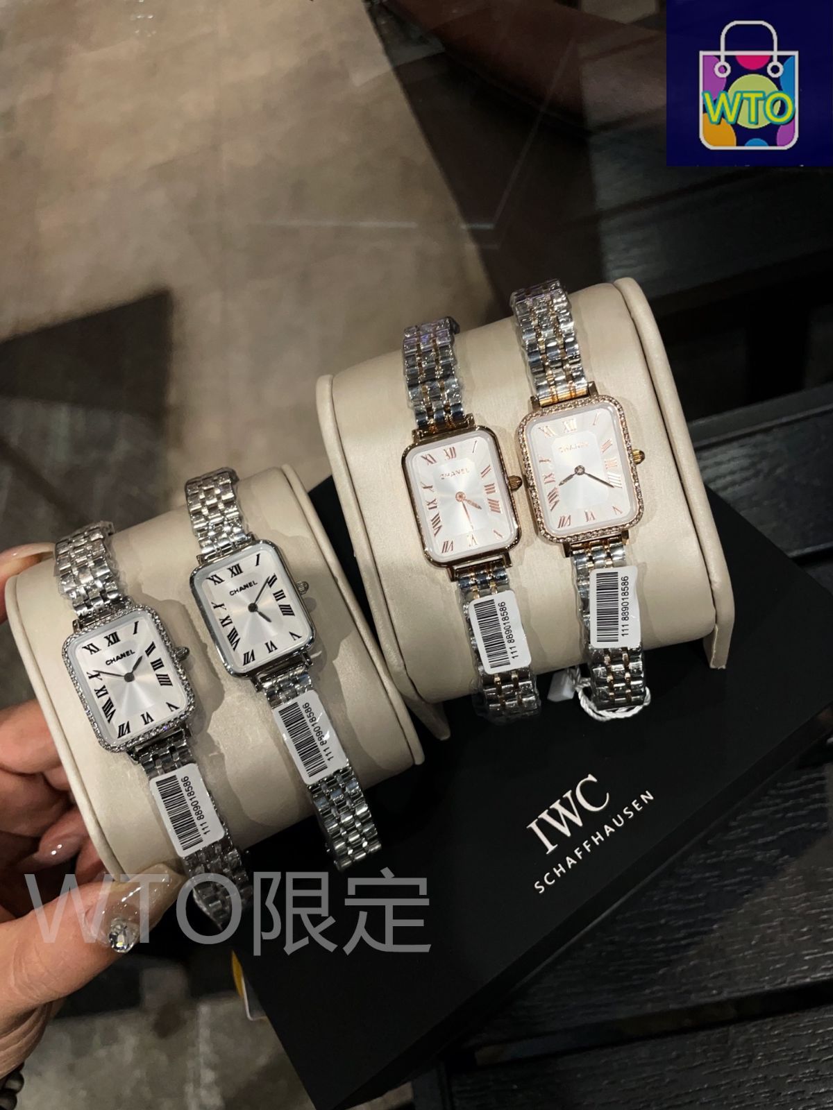 今日特価】Chanel シャネル ケース表面の四角いリングはガラス電気