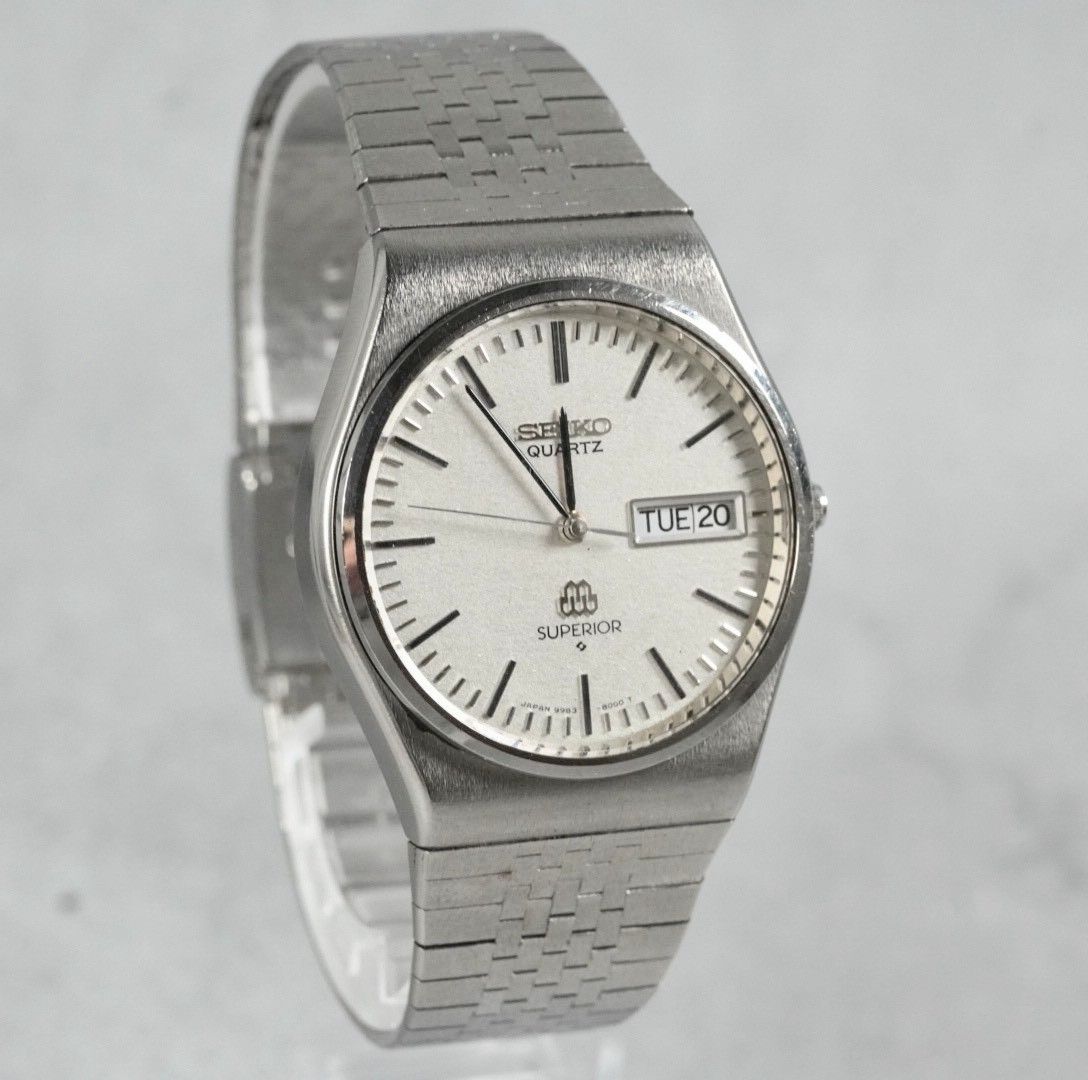 SEIKO セイコー SUPERIOR スーペリア 9983-8000 ツインクォーツ 梨地