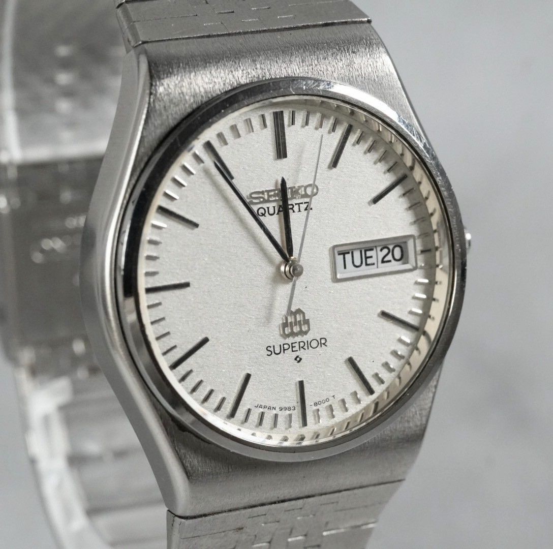 SEIKO セイコー SUPERIOR スーペリア 9983-8000 ツインクォーツ 梨地