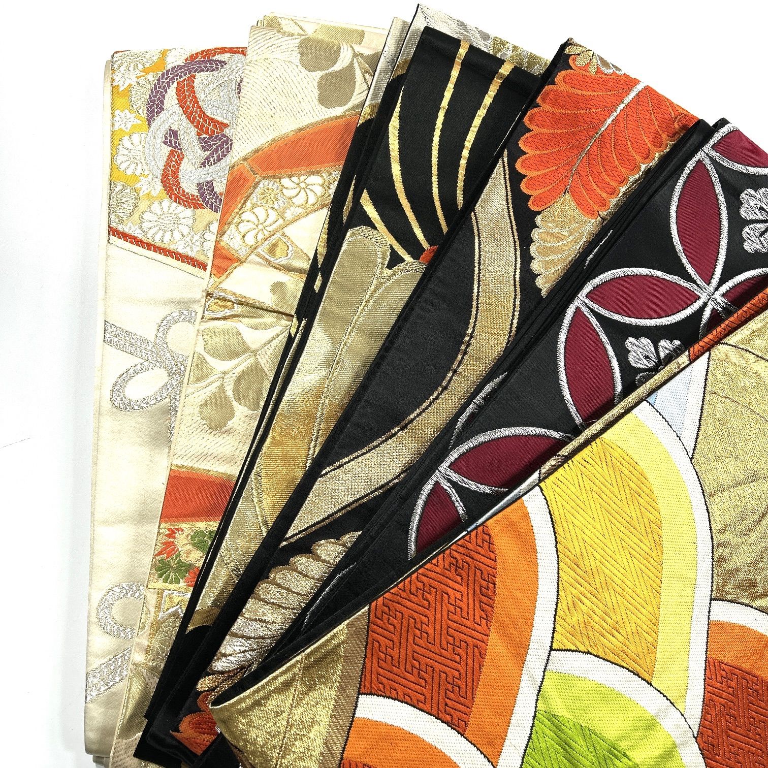 袋帯 6本 帯まとめ売り 同梱購入歓迎 リメイク用 着付け練習用【L275